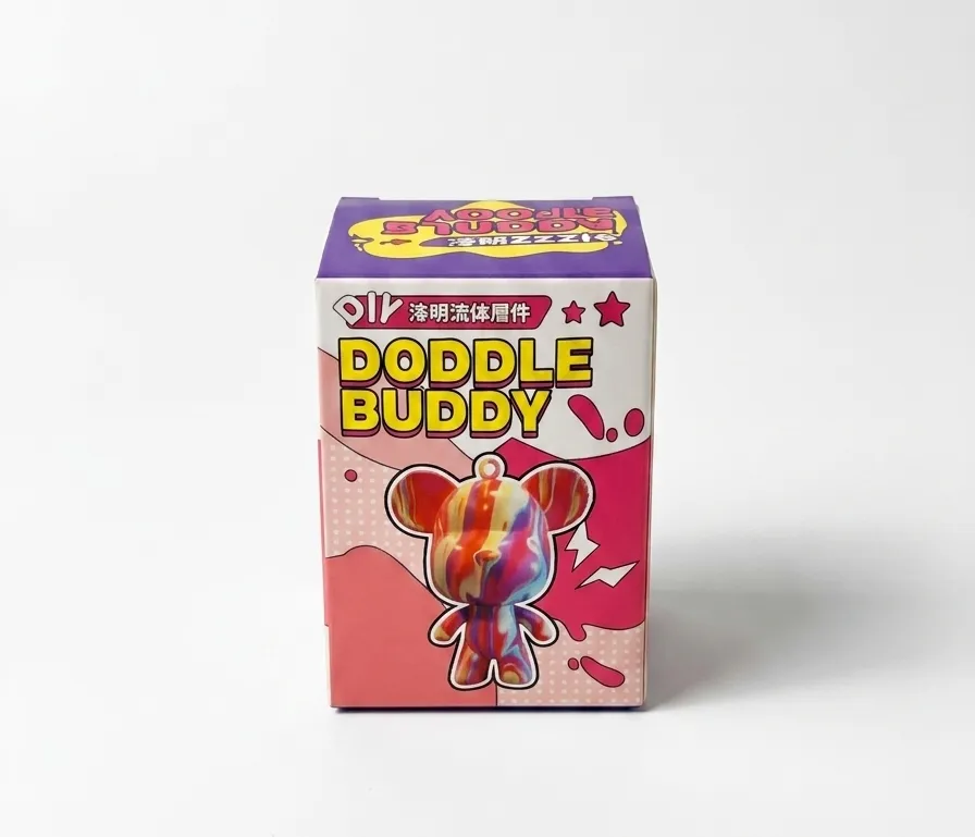DODDLE BUDDY / KEYCHAIN W 2  ACRYLIC COLORS