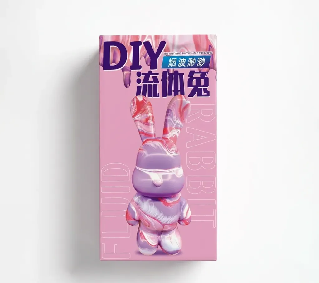 PLASTIC FLUID RABBIT 32 CM DIY