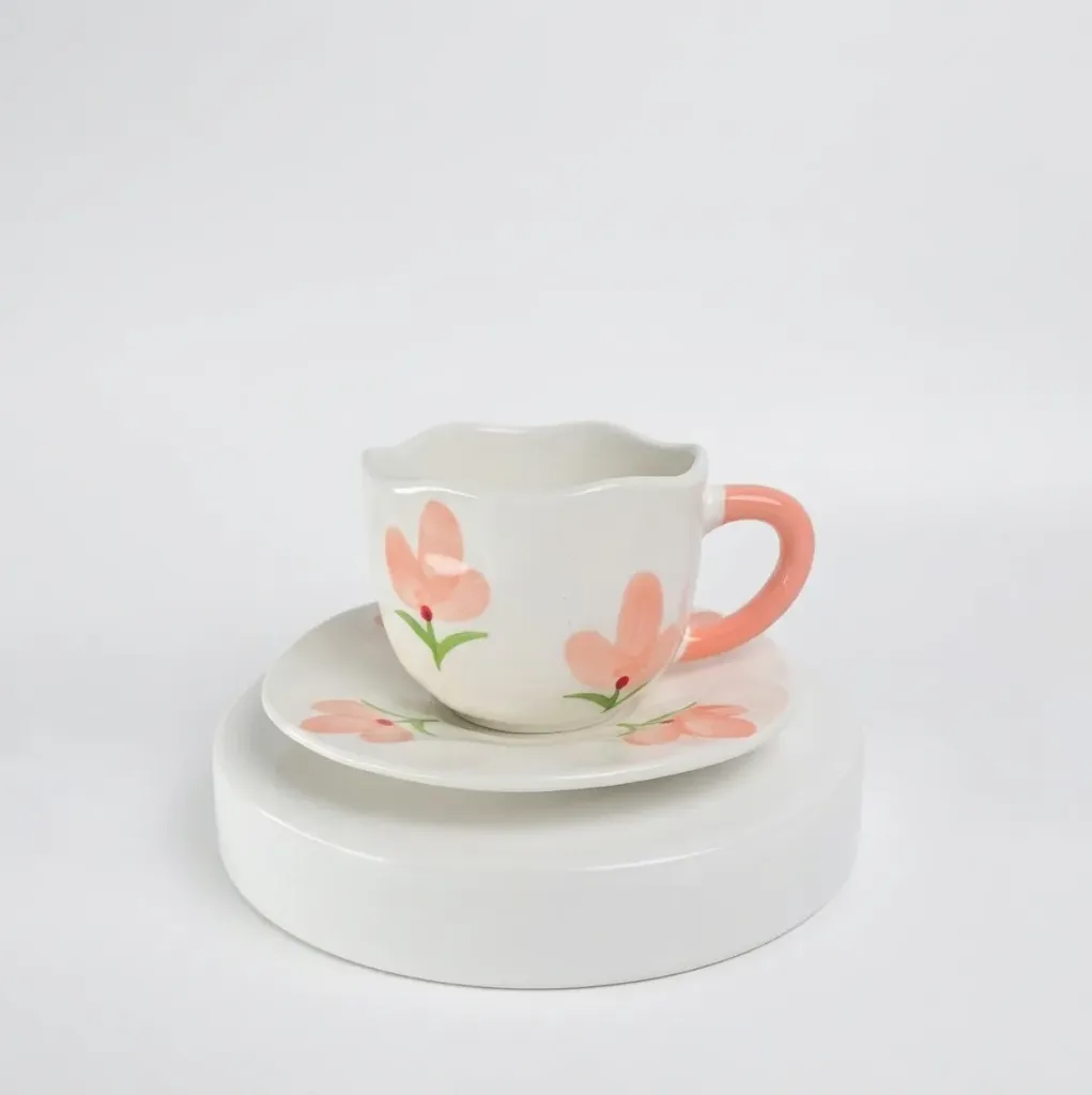 CUP CERAMIC FLOWER