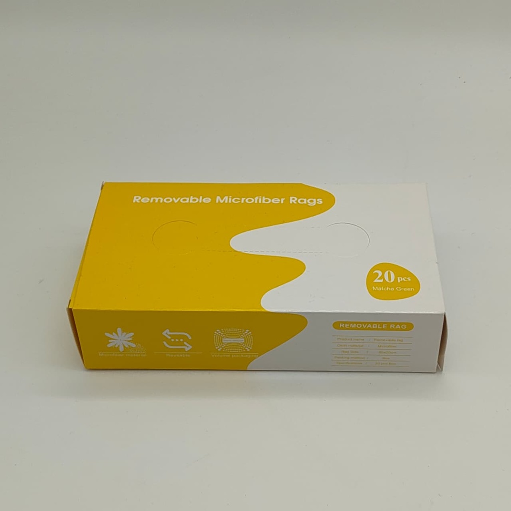 [70001] REMOVABLE MICROFIBER RAGS