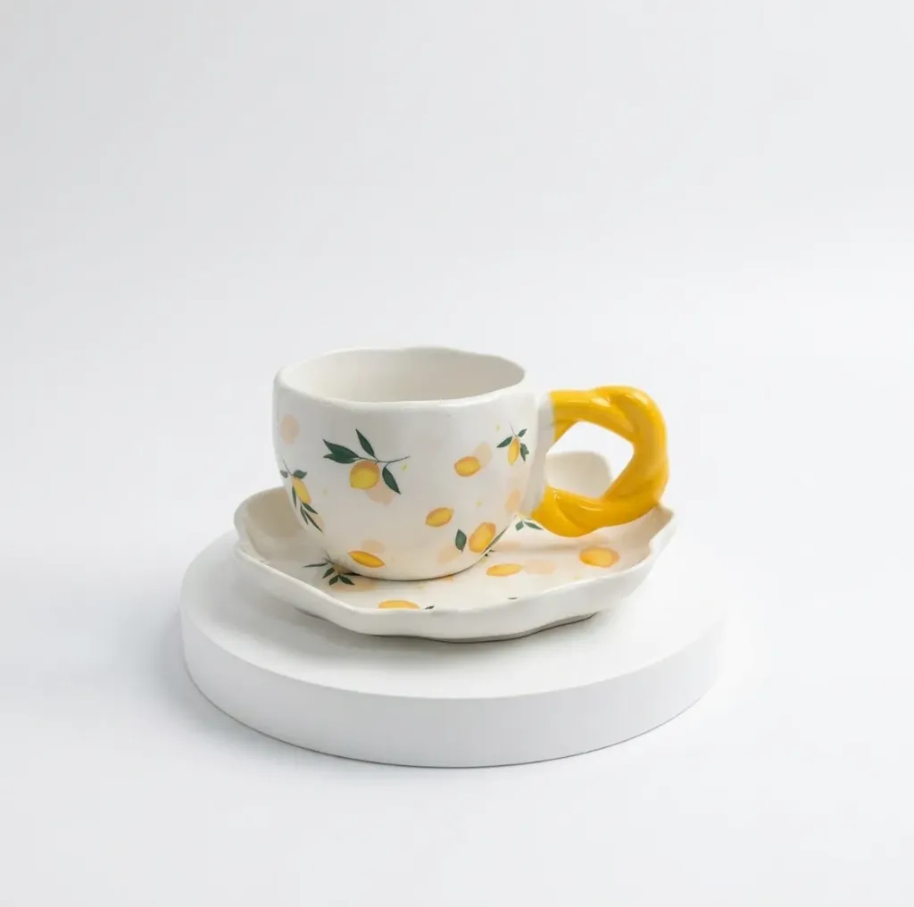 [K2694] MUG + DISH