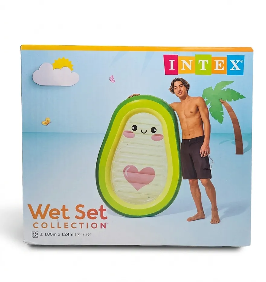 (INTEX) AVOCADO BUDDY FLOAT 180X124 CM