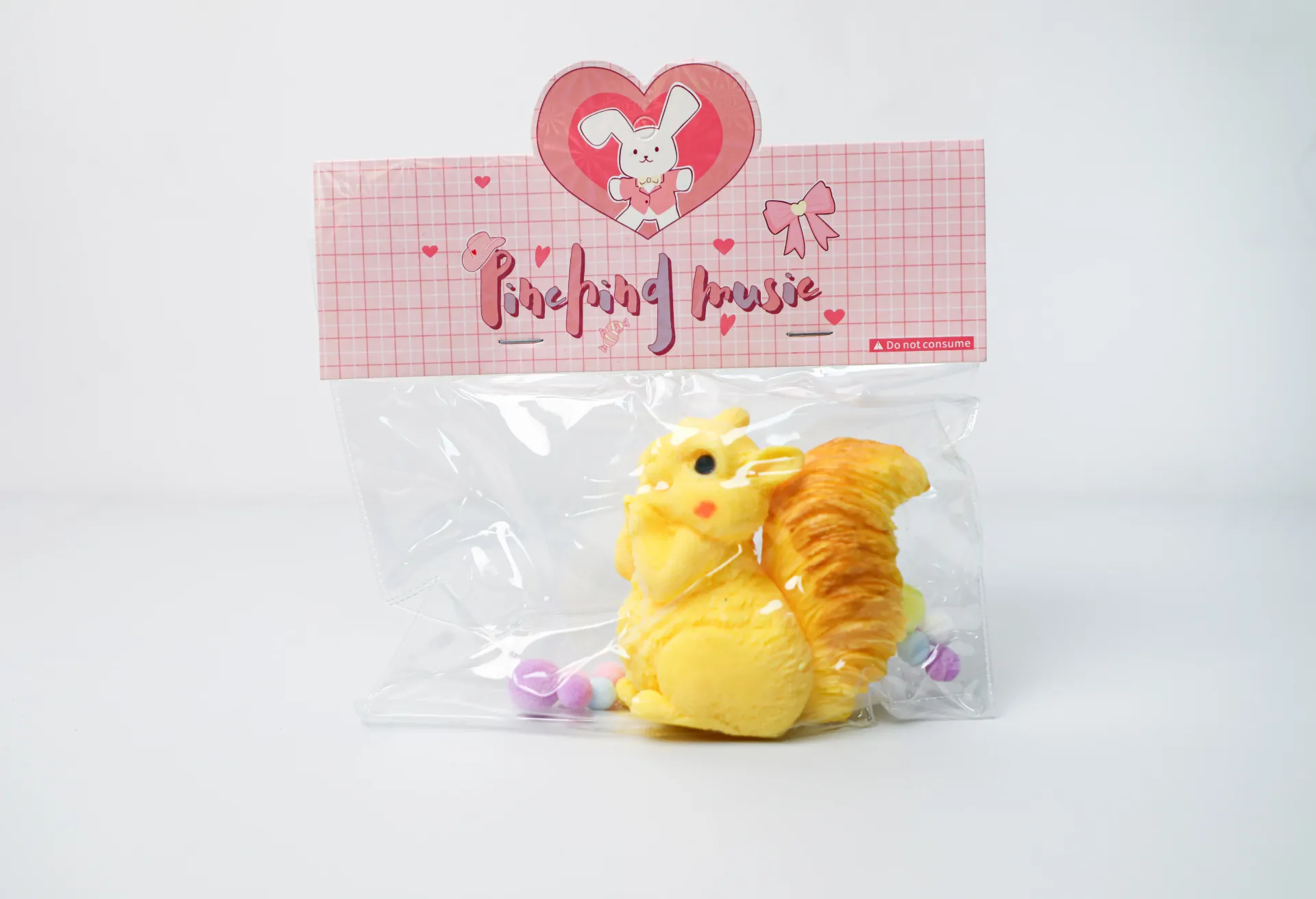 SQUIRREL  SQUISHY TOYS (Yellow)