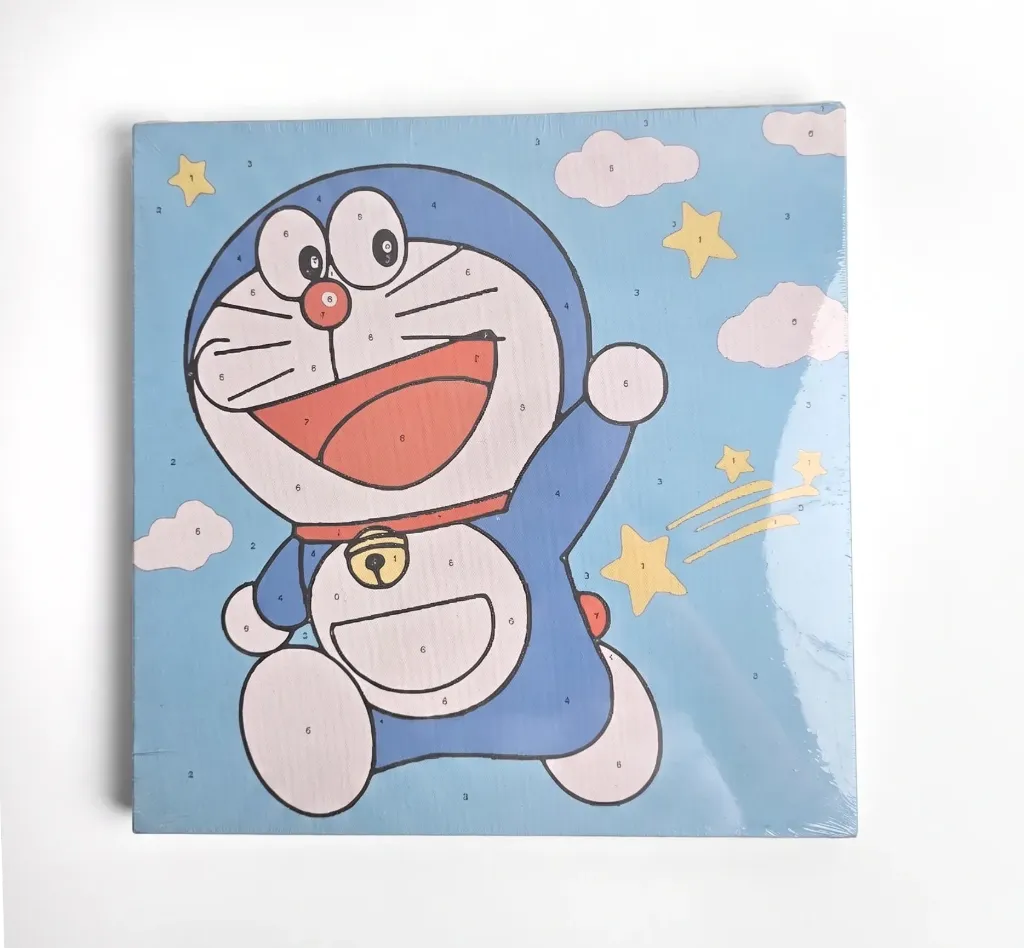 Paint By Numbers Canvas 20*20cm With Acrylic Paint And 2 Brushs