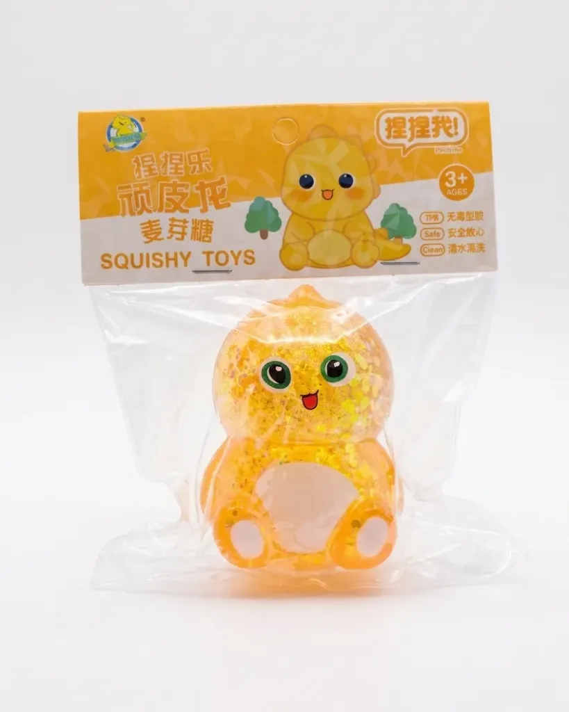RYN Squishy Toy 9.5×6.5cm Golden Dinosaur