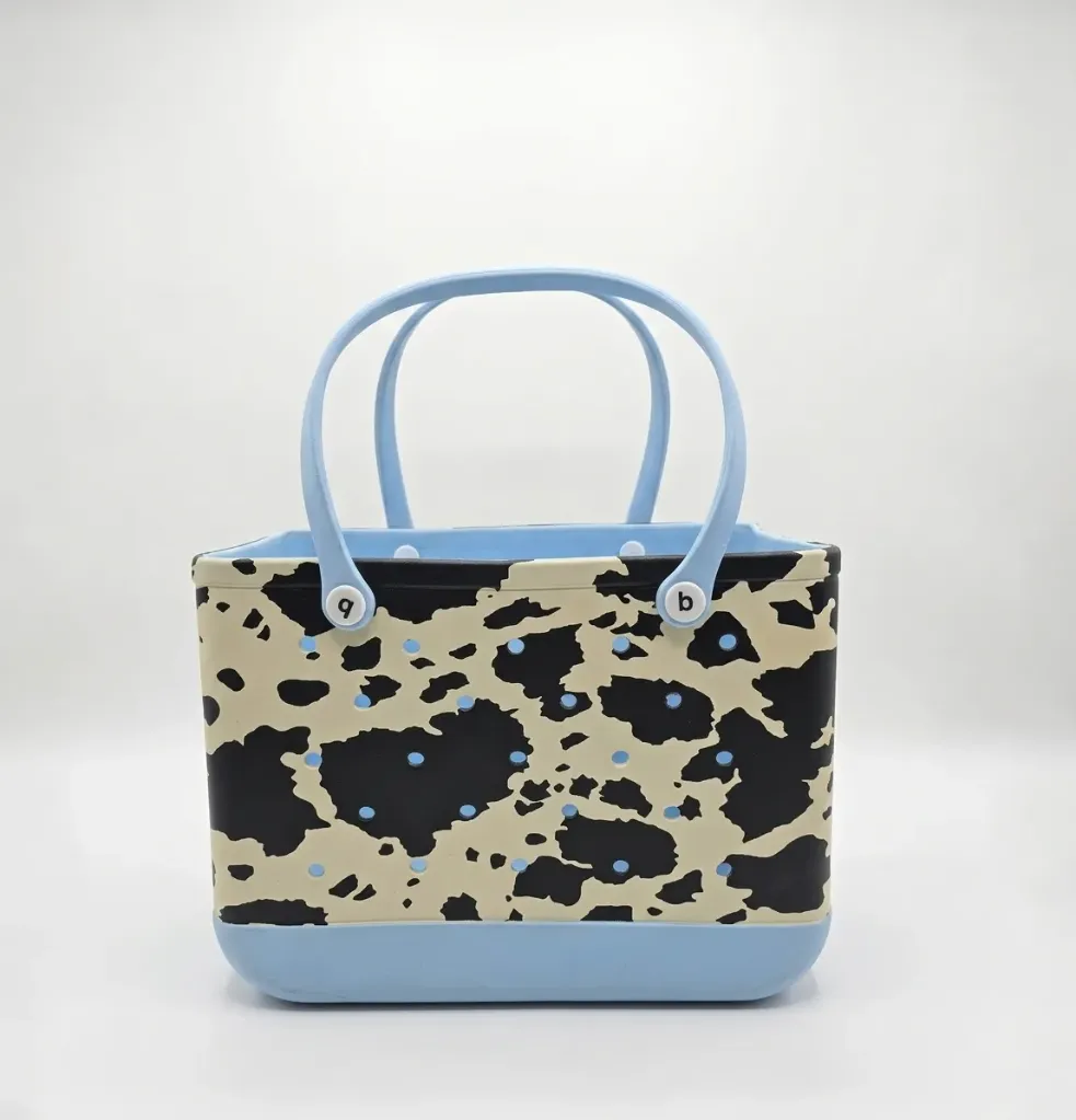 Printed Bogg Bag Large (Baby Pink)