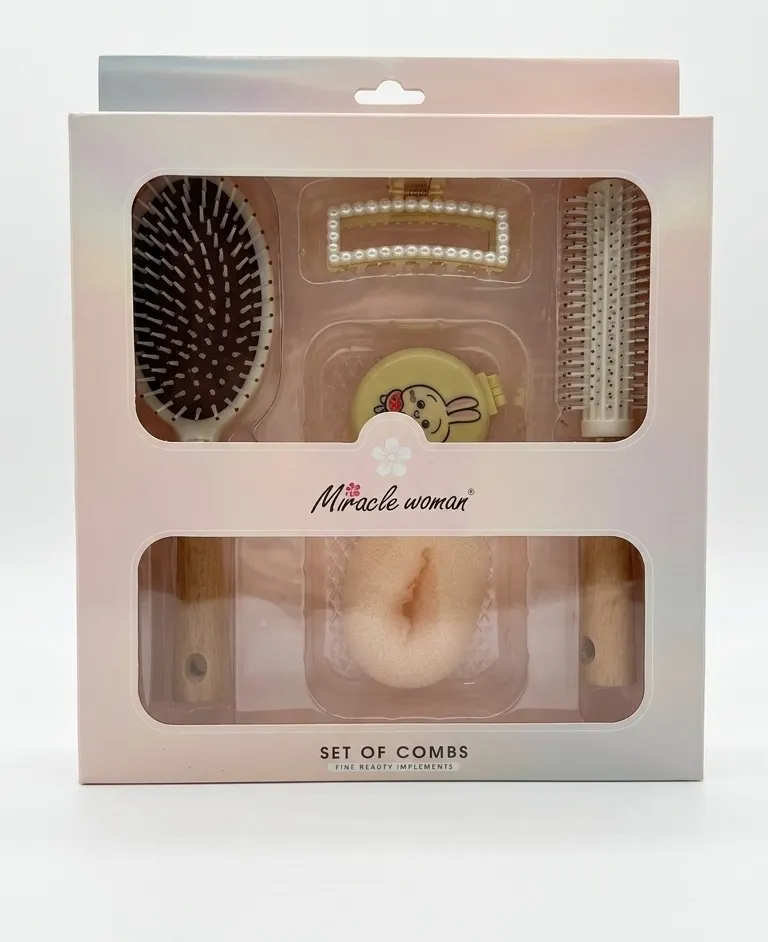 MIRACLE WOMEN SET  OF COMBS PINK