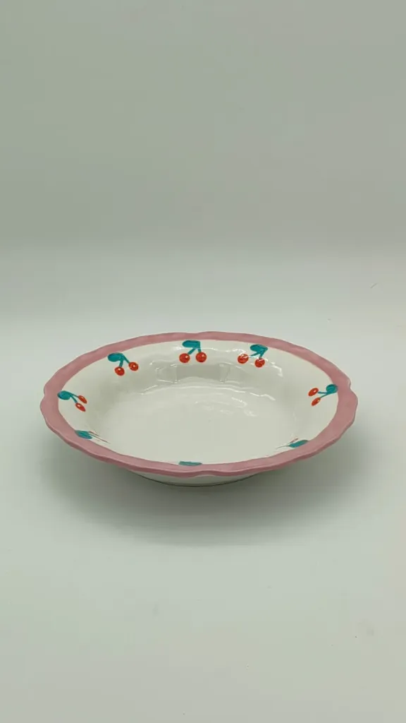 CHERRY PLATE 9.5 CM