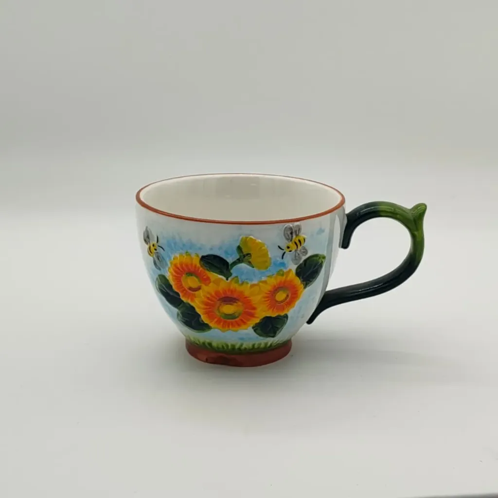 CERAMIC CUP SUN FLOWER