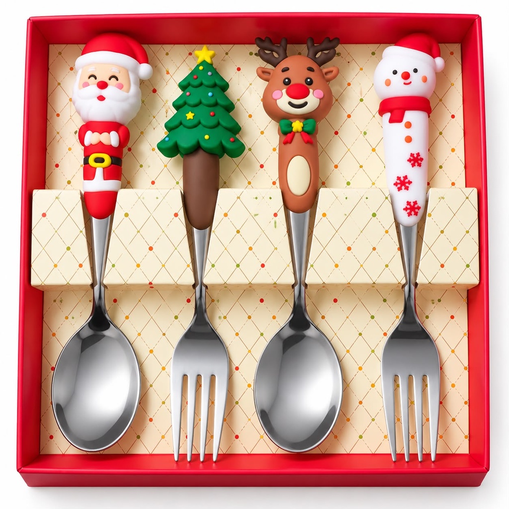 CHRISTMAS SPOON SET*4