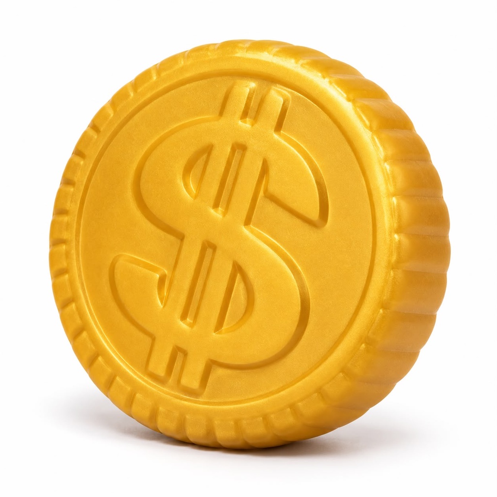 LARGE GOLD COIN SQUISHY